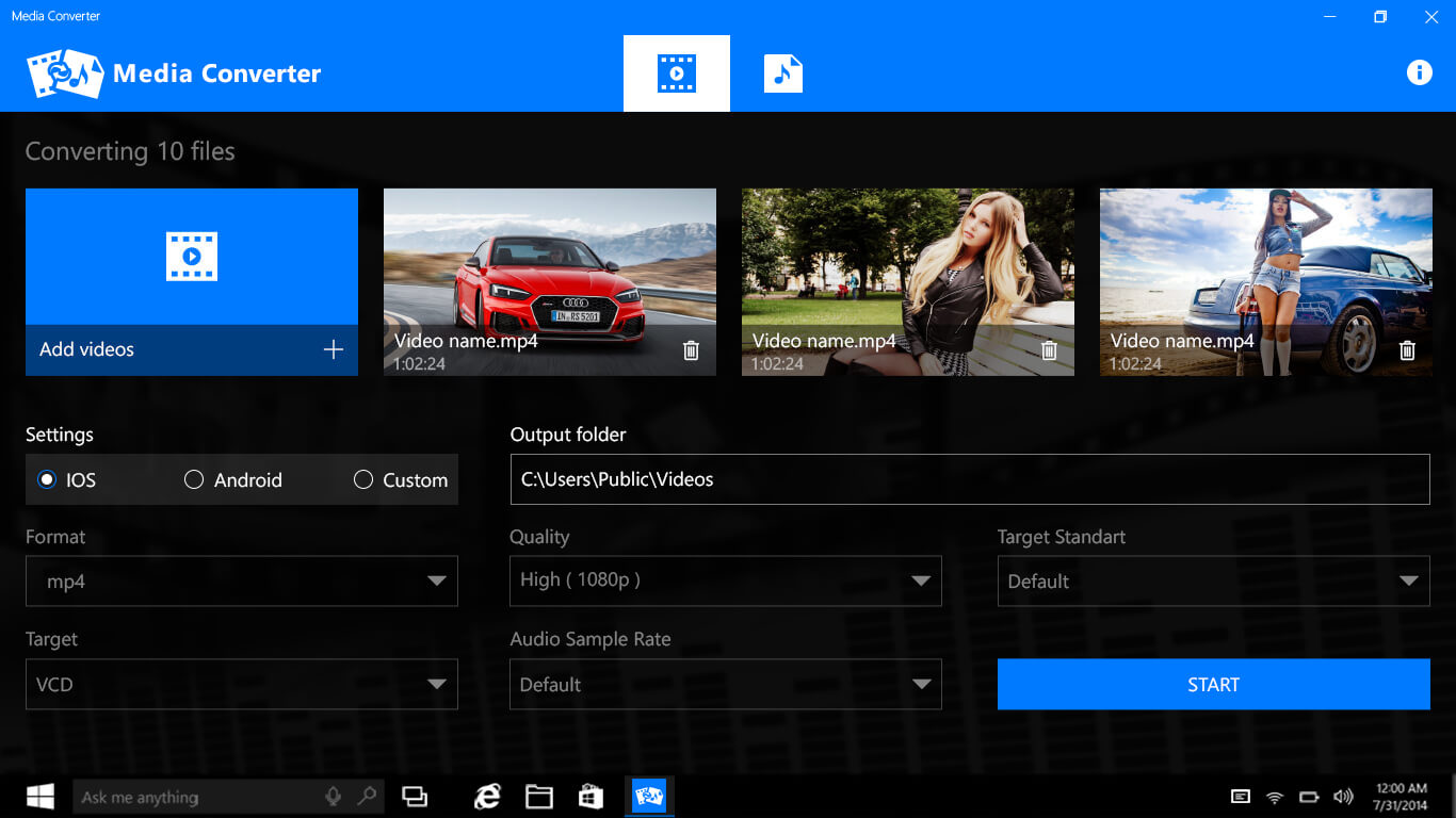 Media Converter - app for Windows 10 PC by Apps4.Store!